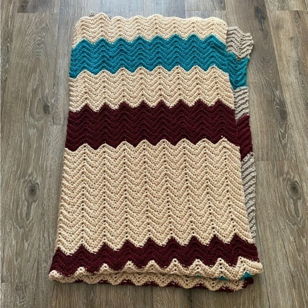 Handmade Afghan Grandma‎ Core Throw Blanket